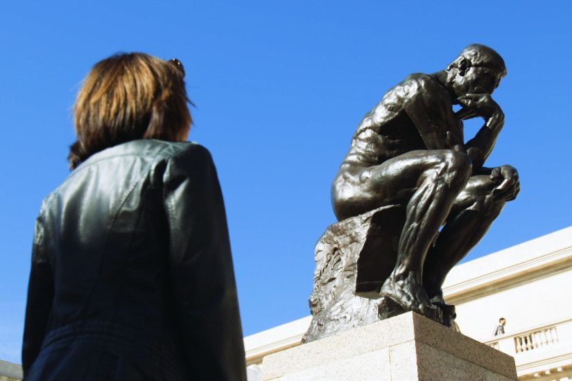 "The Thinker" by Rodin at the Legion of Honor, San Francisco.