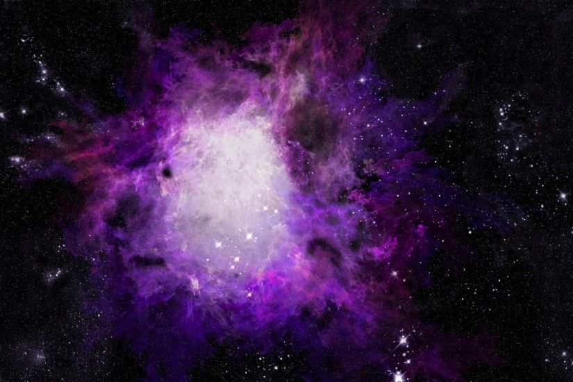Awesome Galaxy in Purple Background