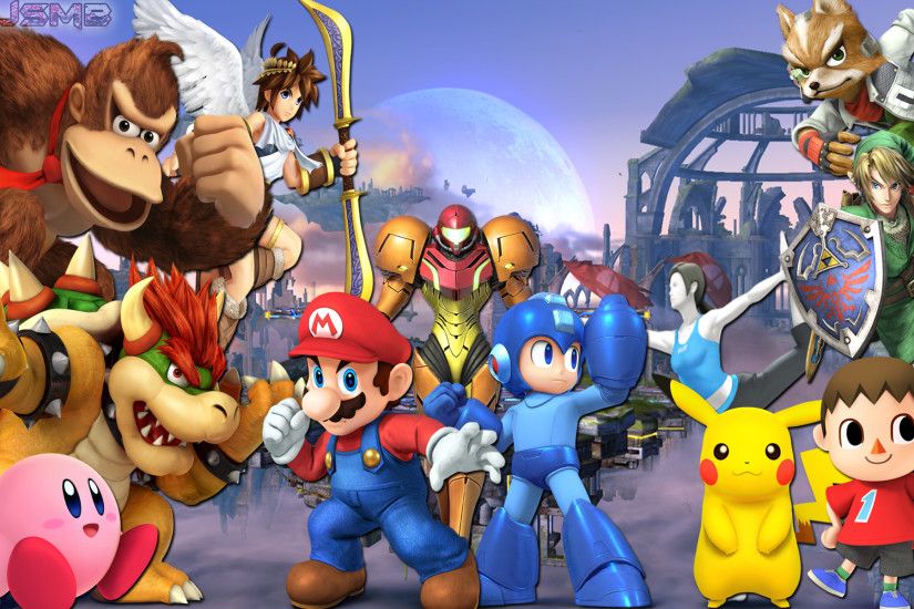 ... Super Smash Bros 4: Confirmed Characters Wallpaper by BowserJrSMB
