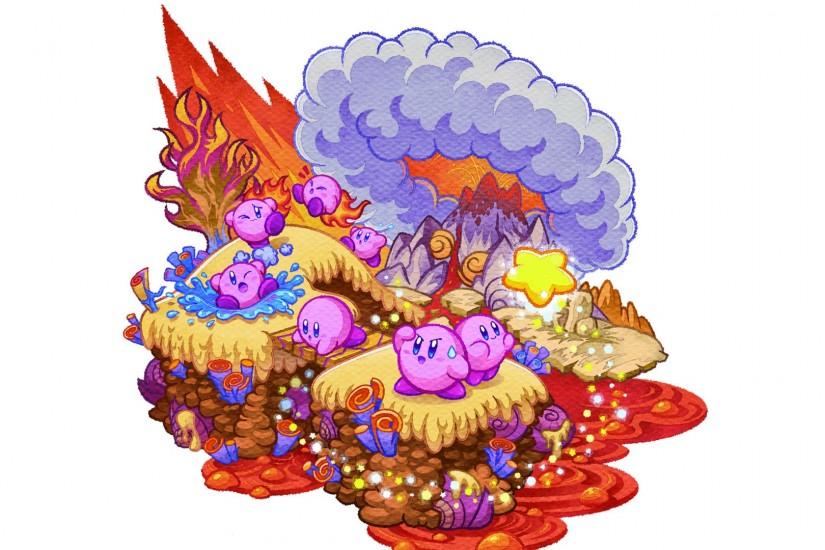 ... Kirby Mass Attack - Fanart - Background ...