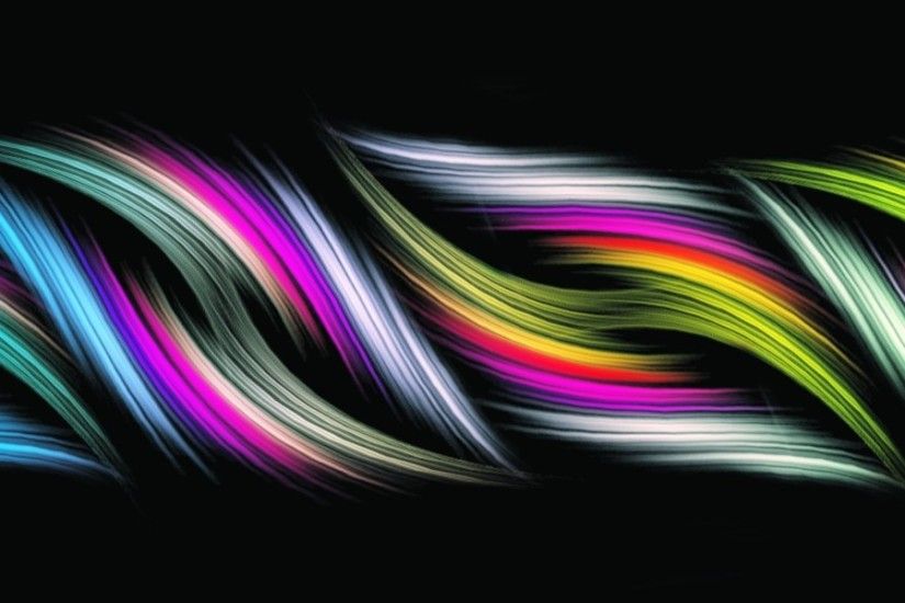 3840x1200 Wallpaper rainbow, color, lines, spiral