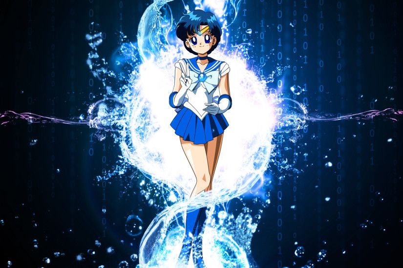 ... Sailor Mercury (Anime Wallpaper) by Hardii