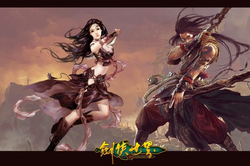 Swordsman Online Fantasy Mmo Rpg Action Fighting Martial Kung 1sworo Wuxia  Hero Heroes Warrior Samurai Asian Poster Girl Girls Wallpaper At Fantasy ...