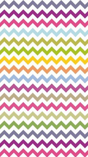 Bright Colors Zigzag and Chevron iPhone 6 Plus Wallpaper - Tribal Print  Pattern #iPhone #