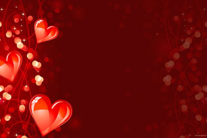 1600x900 Valentine's Day Hearts Beckground wallpaper
