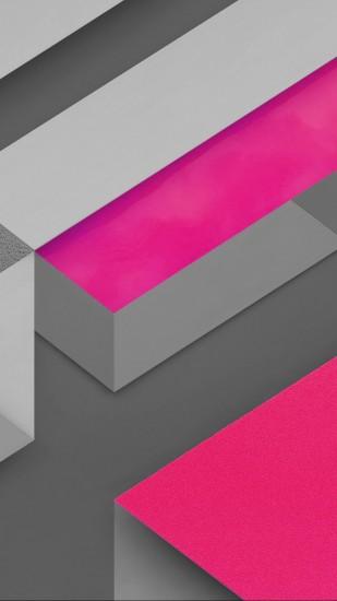 Marshmallow Android Hotpink Triangle Pattern