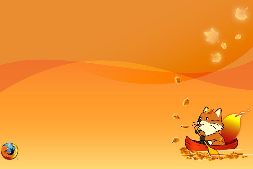 Technology - Firefox Leaf Orange Fox Wallpaper