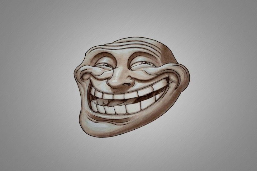 Download Wallpaper 2048x1152 Troll, Face, Smile HD HD Background