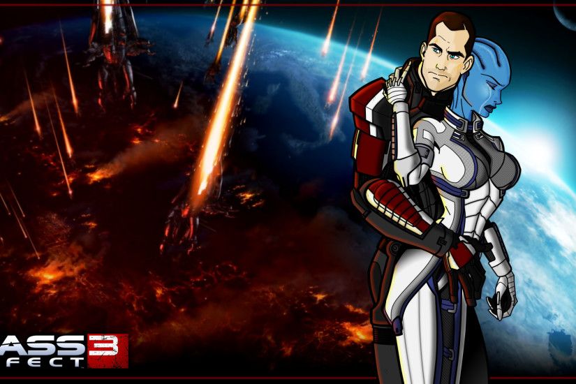 Video Game - Mass Effect 3 Commander Shepard Liara T'Soni Wallpaper