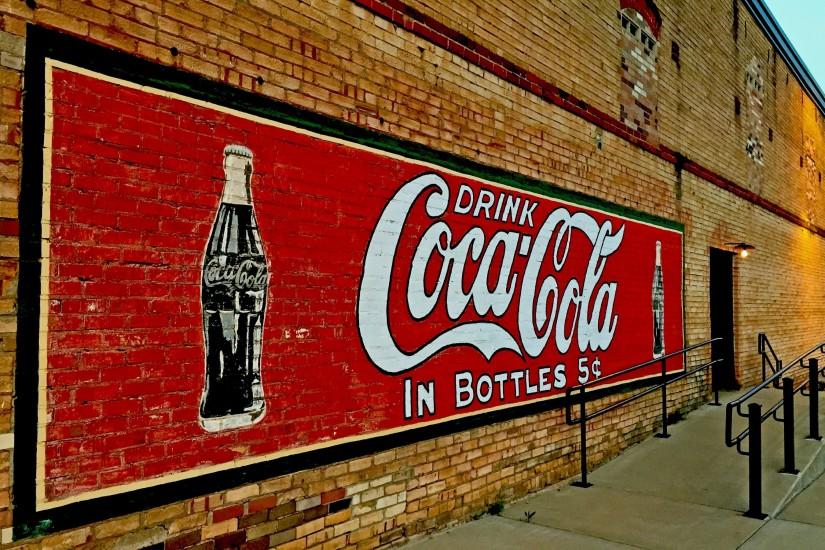 HD Wallpaper: Wall of Coca-Cola