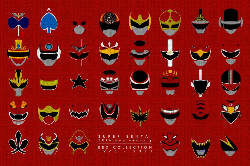 Super Sentai 38th Anniverary Red Collection by CalicoStonewolf