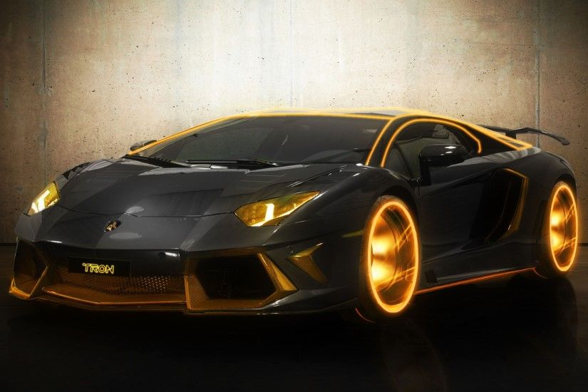 3840x2160 Pin Gold Cool Cars Wallpaper on Pinterest 0 HTML code.  Lamborghini Aventador Tron Edition