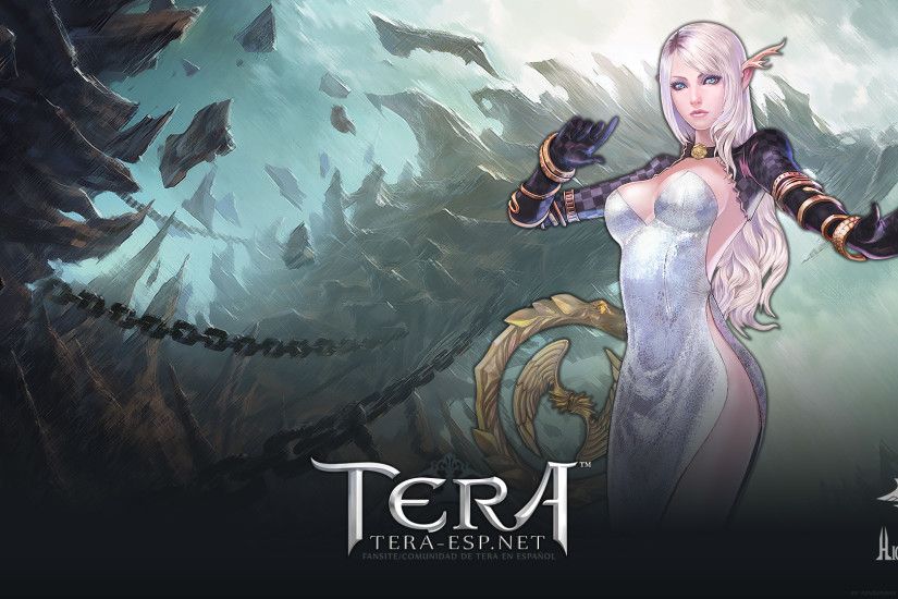 tera high elf female wallpaper by rendermax fan art wallpaper games .
