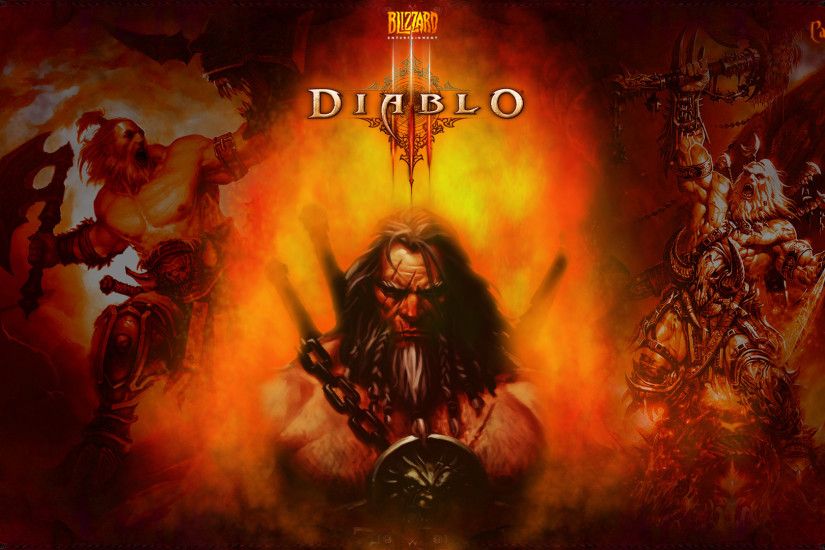 Diablo 3 Fire Barbarian wallpaper from Diablo 3 wallpapers