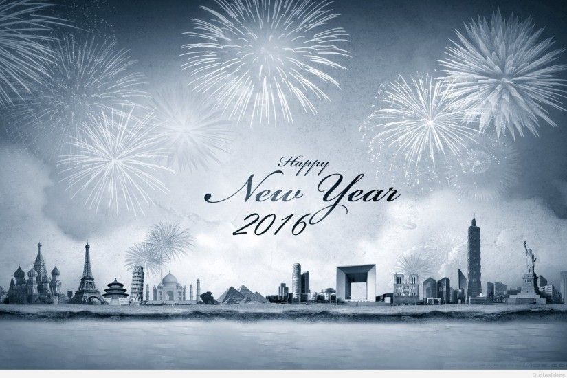 ... Fireworks 3d wallpaper Happy new year 2016 ...