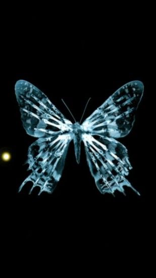 Dark Shiny Light Transparent Butterfly Art #iPhone #6 #plus #wallpaper