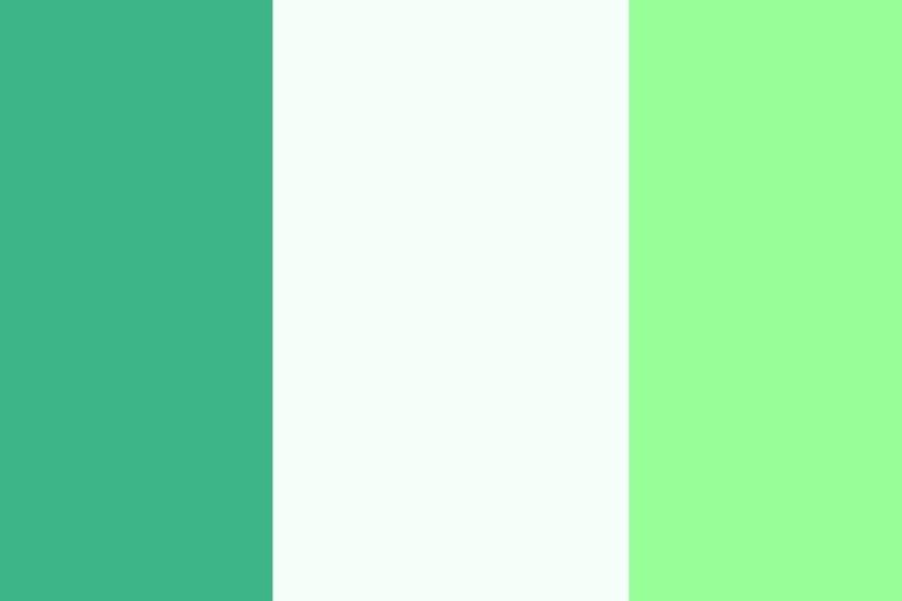 2560x1440 Mint, Mint Cream and Mint Green Three Color Background