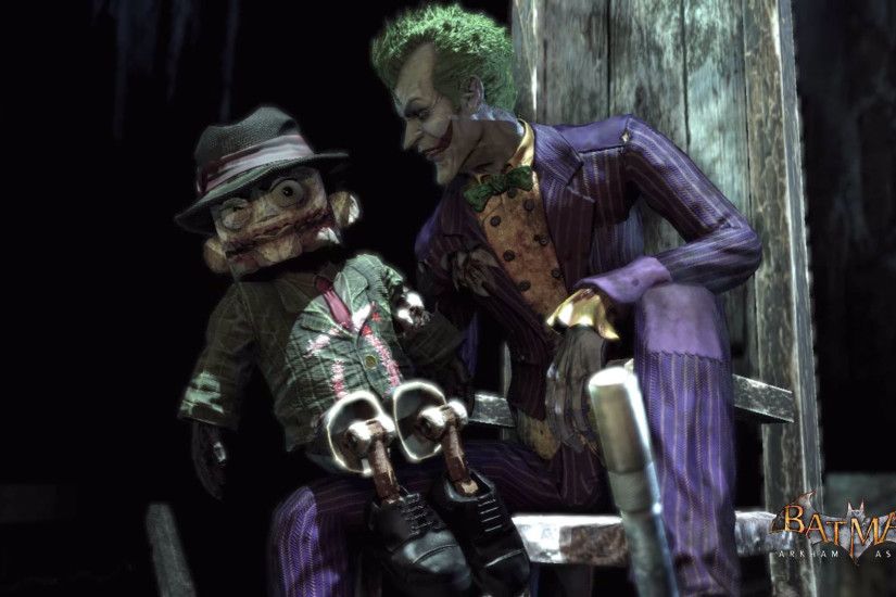 Batman Arkham Asylum - Joker & Scarface puppet 1920x1080 wallpaper