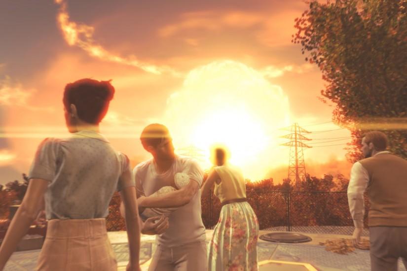 Fallout 4 HD Wallpaper Nuclear Explosion