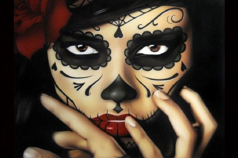 Sugar Skull Art Wallpaper | Artwork sugar skulls wallpaper | (74479)