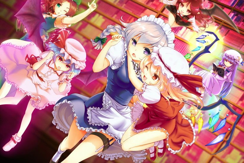 anime character wallpaper, Touhou, Izayoi Sakuya, Flandre Scarlet, Remilia  Scarlet HD wallpaper