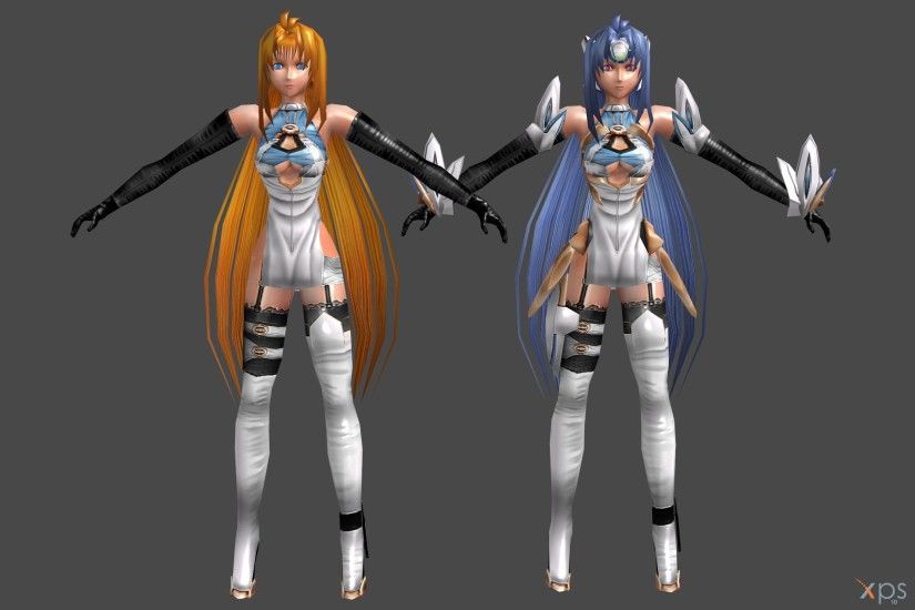 ... 'Xenosaga' KOS-MOS and Elly poseable by lezisell