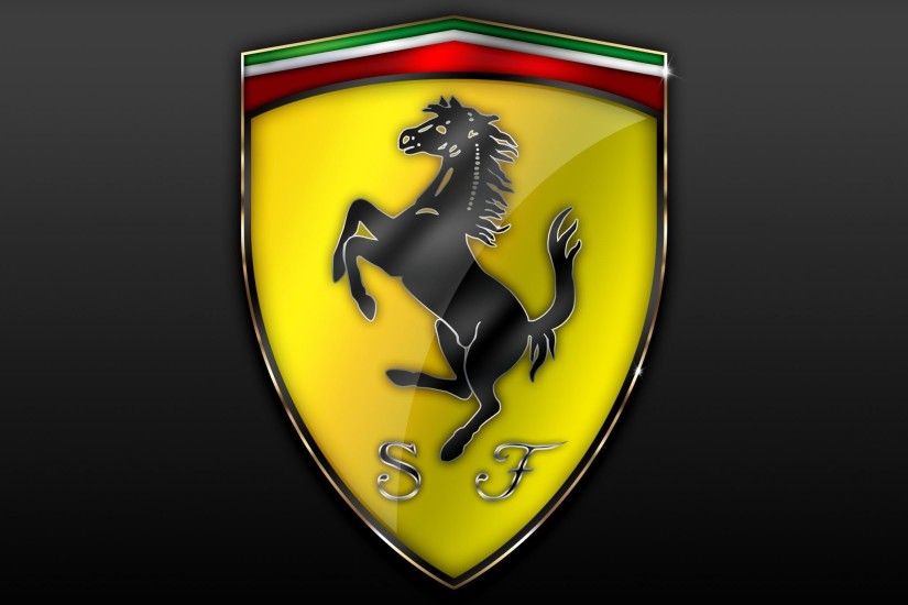 Ferrari Logo Black Awesome Wallpaper