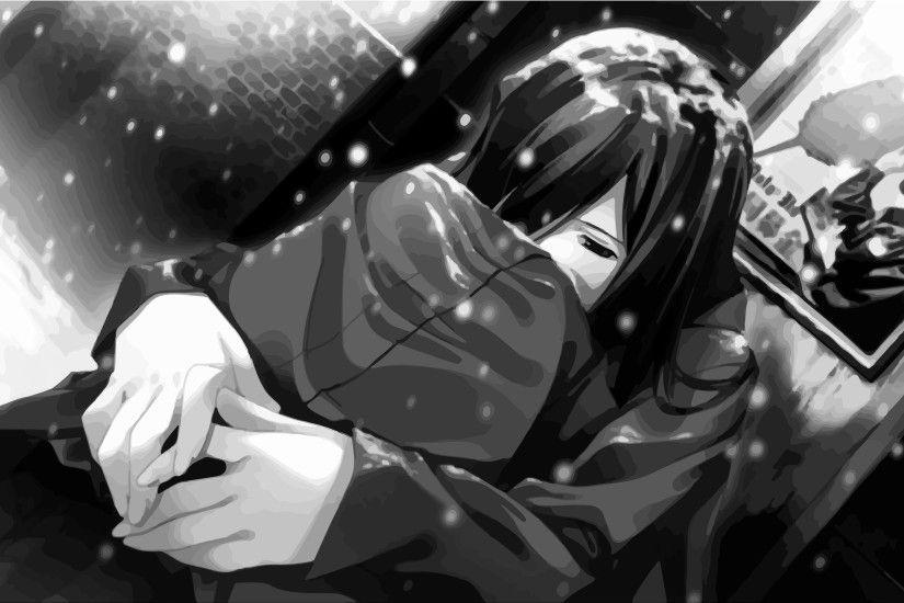 Sad Anime Girl Crying Pictures -Depressed Anime Girl Drawing Wallpapers