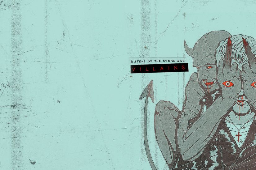 Queens of the Stone Age - Villains Indie Wallpaper 1920x1080 / Artwork by  boneface http://www.boneface.co.uk/