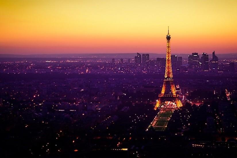 Paris Eiffel Tower Night HD Wallpaper of Nature - hdwallpaper2013.