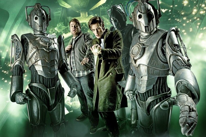 doctor who doctor who the eleventh doctor matt smith matt smith cybermen  cyberman cyborgs tv series