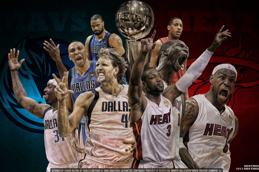 Heat - Mavs 2011 NBA Finals Widescreen Wallpaper