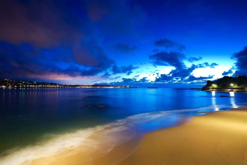 Maldives Beach At Night Wallpaper | Sky HD Wallpaper