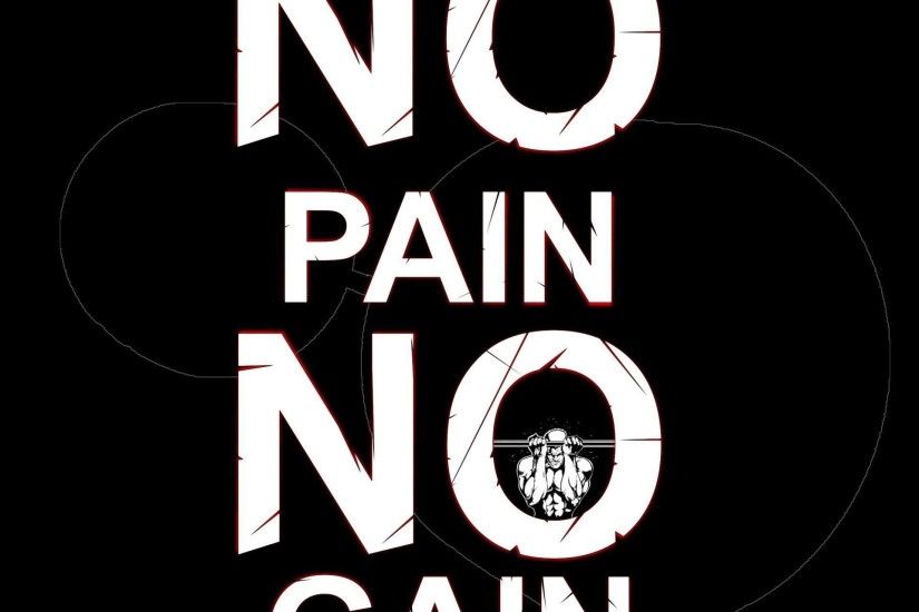 no pain no gain gym workout HD wallpaper
