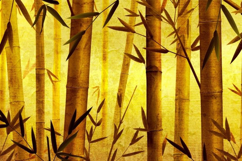 Artistic - Oriental Bamboo Plant Wallpaper