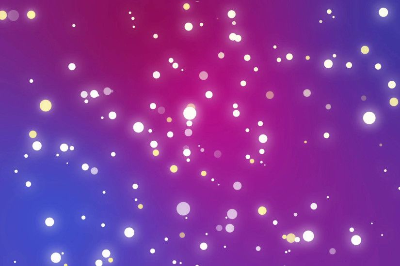 Festive Christmas background of sparkly white and yellow light particles  moving across a blue pink purple