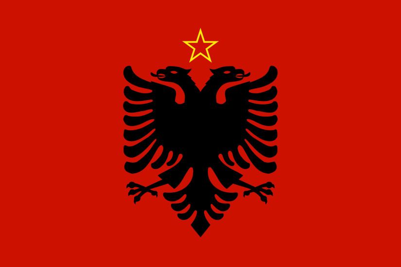 Albanian Flag, Albania Flag, Flag of Albania, Albania Flaga Wallpaper
