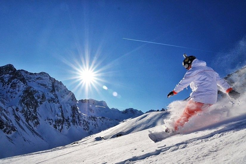 snowboarding snowboard snow mountain sun manipulation adrenaline gopro