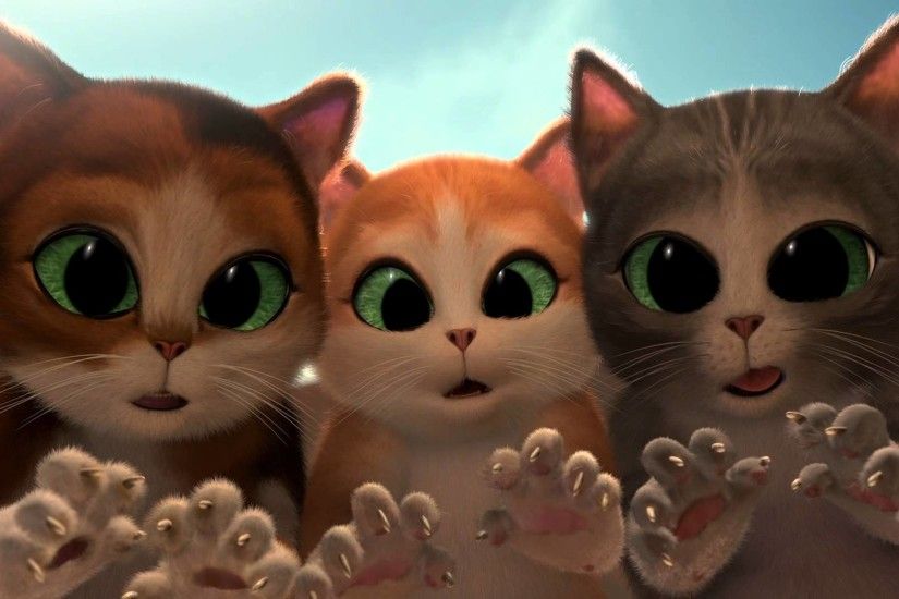 Puss in Boots vs Three Diablos cuteness eye battle scene FullHD 1080p.mkv -  YouTube