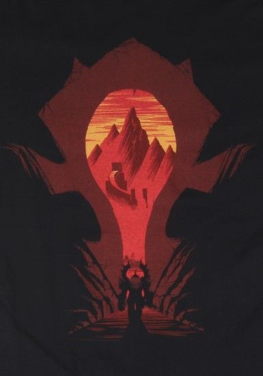 Men S World Of Warcraft Horde Silhouette T Shirt