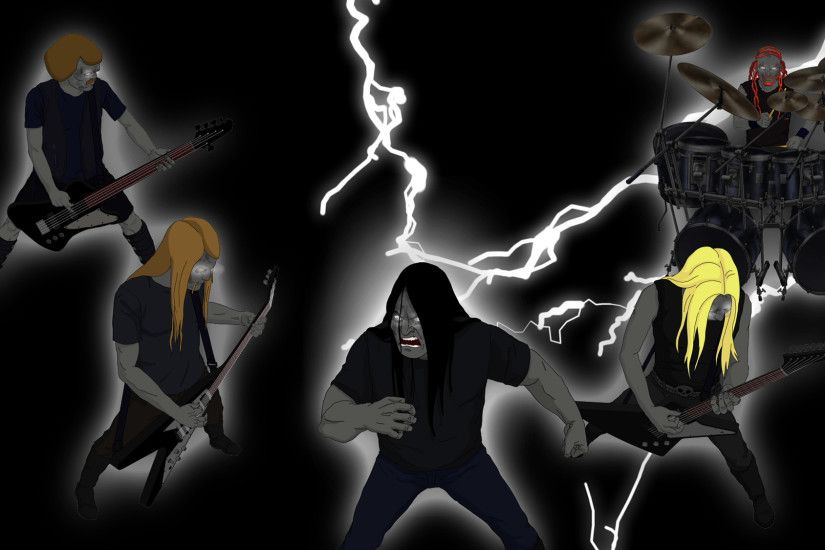 Dethklok heavy metal music cartoons hard rock band groups metalocalypse h