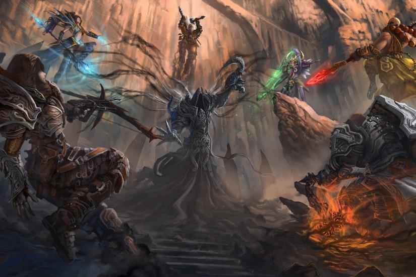 Heroes in Diablo III wallpaper 2560x1600 jpg
