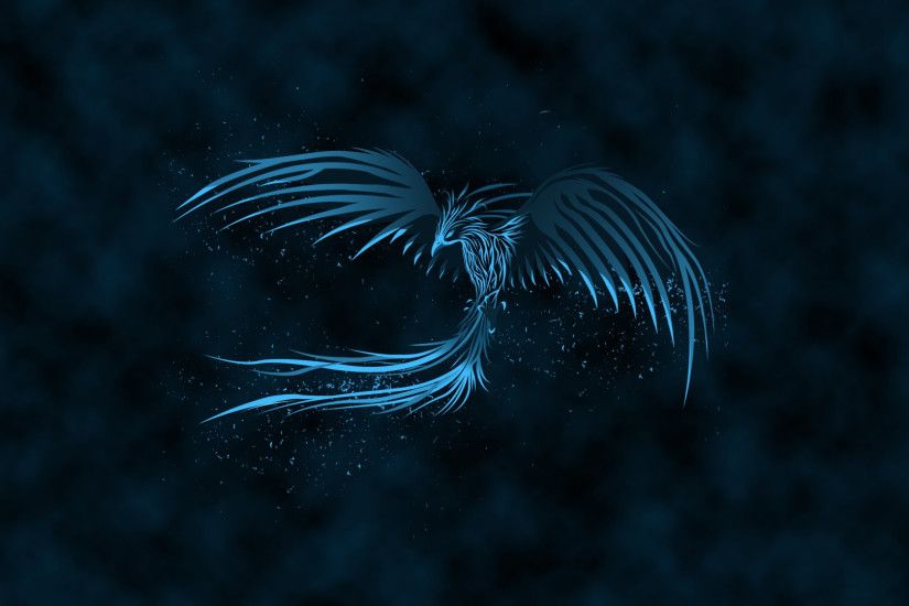 Fantasy - Phoenix Fantasy Blue Bird Wallpaper