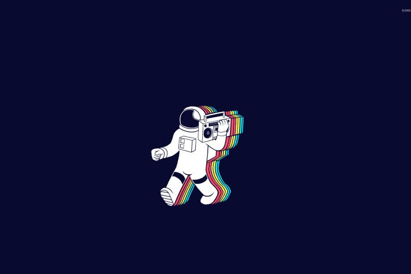 Party astronaut wallpaper
