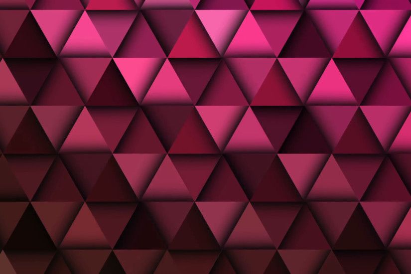 Red triangle abstract background animation, diagonal movement.