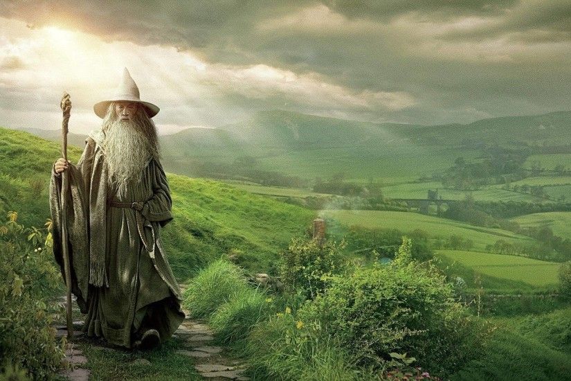 Green nature movies Gandalf wizards The Hobbit Middle-earth Ian .