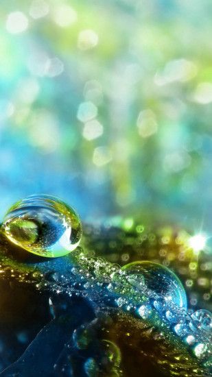 Fantasy Bokeh Glitter Water Drop #iPhone #6 #plus #wallpaper