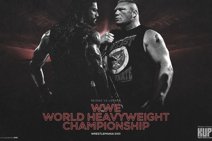 Lesnar vs. Reigns WWE World Heavyweight Championship WrestleMania 31  wallpaper 1920Ã1200 ...