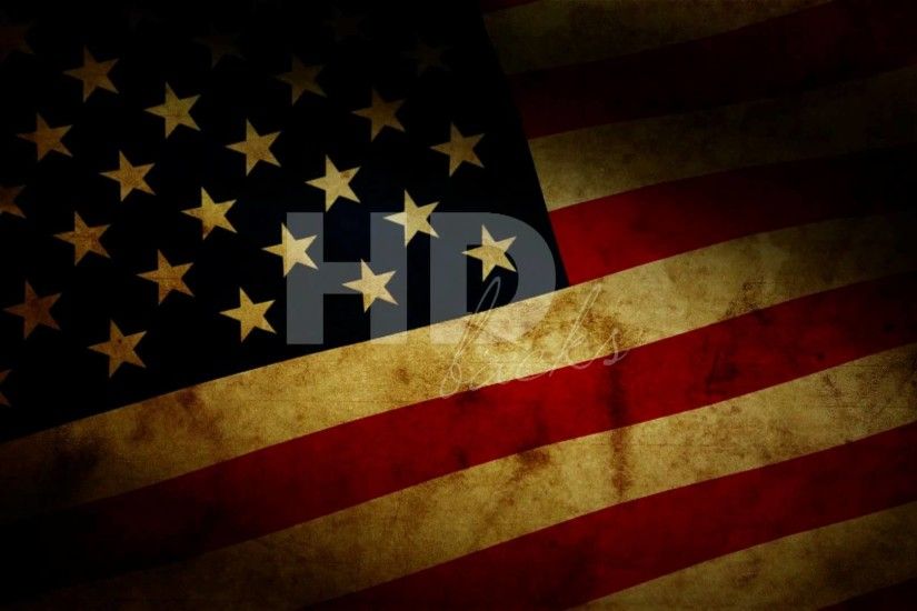Grunge American Flag - HD Background Loop