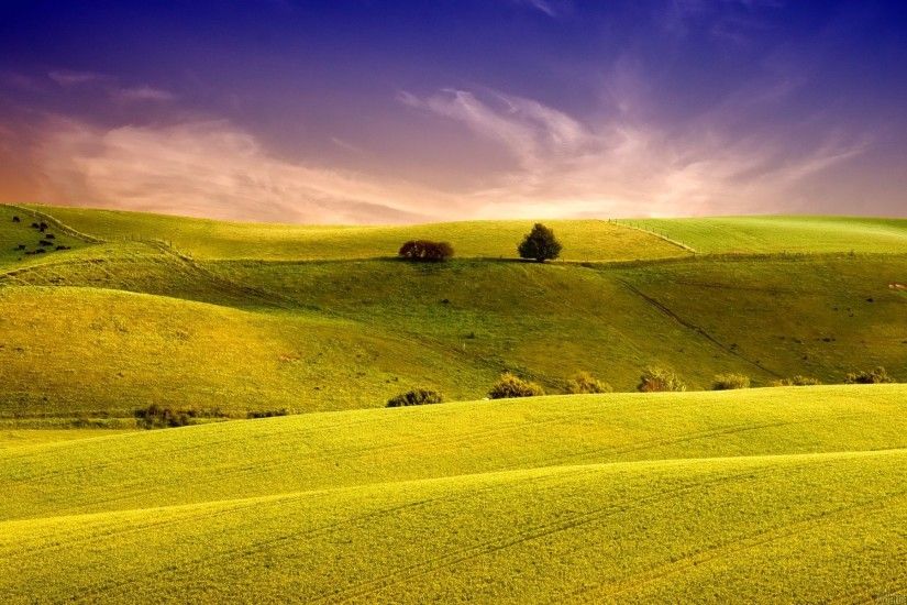 Green Hills Landscape wallpaper